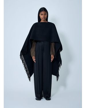 TOTEME Fringe Poncho - Blue
