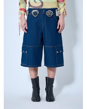 Chopova Lowena Balmy Denim Shorts - Blue