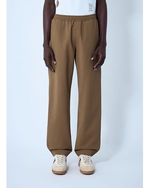 Lacoste Logo Motif Pants - Brown