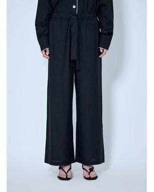 TOTEME Piped Silk Pants - Blue