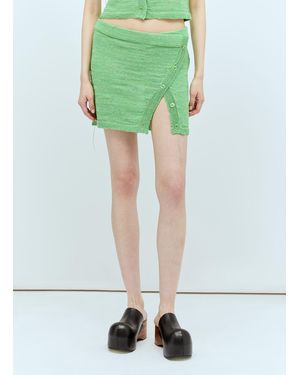 Acne Studios Knit Mini Skirt - Green