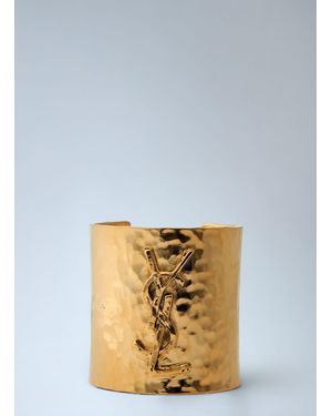 Saint Laurent Cassandre Cuff - Metallic