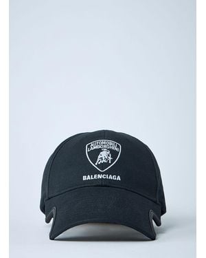 Balenciaga x Lamborghini Logo Motif Baseball Cap - Blue