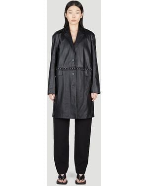 Paris Georgia Basics Faux Leather Jacket - Blue
