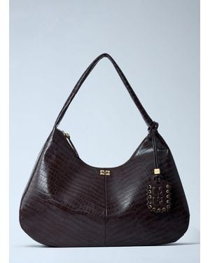 Ganni Extra Large Bou Hobo Handbag - Black