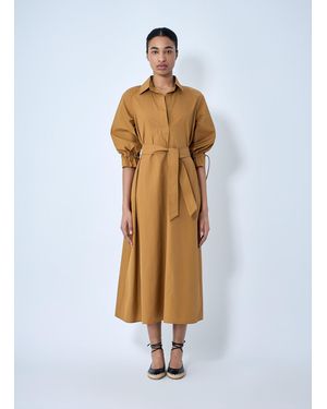 Max Mara Belted Shirt Dress - White