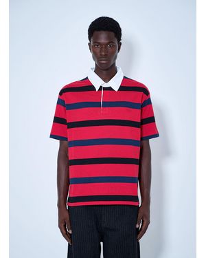 Prada Short-Sleeved Cotton Polo Shirt - Red
