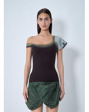 August Barron Double Tank Top - White