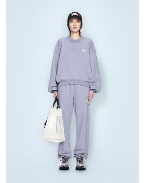 Off-White c/o Virgil Abloh Embroidered Ow Sweatshirt - Blue