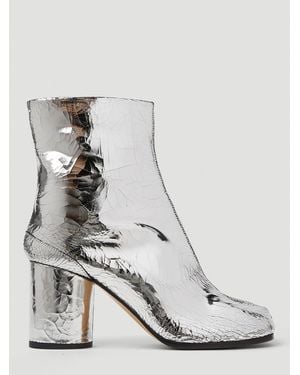 Maison Margiela Metallic Tabi H80 Boots - White