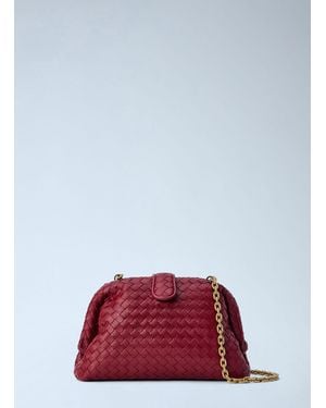 Bottega Veneta Small Lauren Shoulder Bag - Red