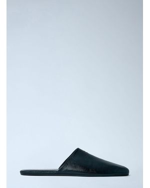 Miu Miu Leather Slippers - Black