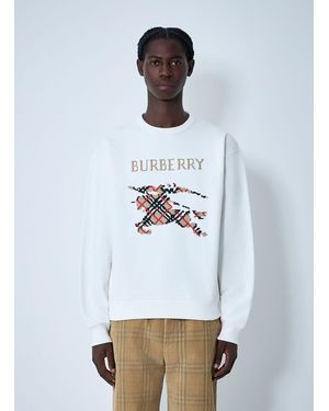 Burberry Logo Motif Sweatshirt - White