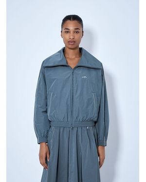 Balenciaga High Collar Tracksuit Jacket - Blue