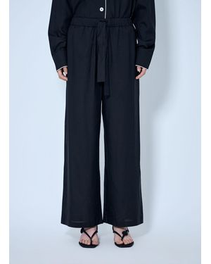 TOTEME Piped Silk Trousers - Blue