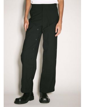 Y. Project Button Panel Pants - Black