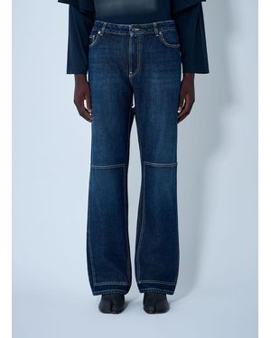 Jean Paul Gaultier Cut-Out Jeans - Blue