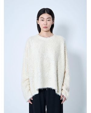 TOTEME Boxy Silk Sweater - White