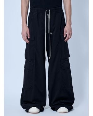 Rick Owens Double Cargo Jumbo Belas Trousers - Blue