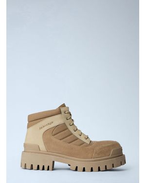 Balenciaga Low Strike Combat Boots - White