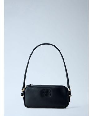 Miu Miu Leather Shoulder Bag - Blue