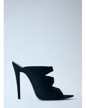 Saint Laurent Emilie Mules Sandals - Blue