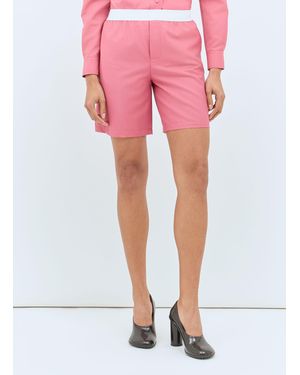 Gucci Light Wool Boxer-Style Shorts - Pink