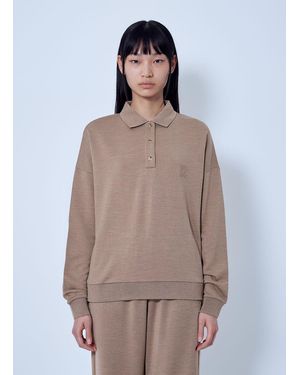 Max Mara Casual Knit Polo Sweater - Brown