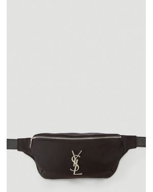 Saint Laurent Cassandre Classic Belt Bag - Black