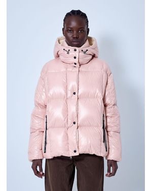 Moncler Parana Hooded Short Down Jacket - Pink