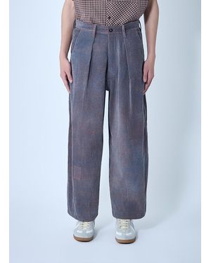 STORY mfg. Lush Corduroy Cotton Carpenter Trousers - Blue