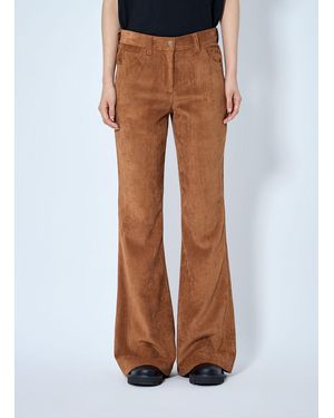 Moncler Corduroy Flared Pants - Brown