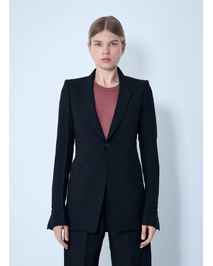Rick Owens Extreme Soft Single-Breasted Blazer - Blue