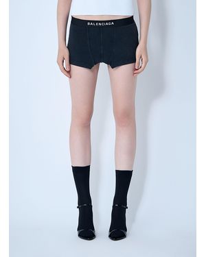 Balenciaga Cut Off Brief Skirt in Black | Lyst UK