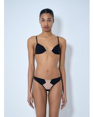Rick Owens Livy Mesh Panel Bra - Blue