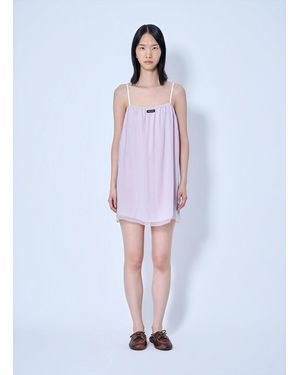Miu Miu Wisteria Chiffon Dress - White
