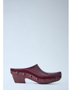 Bottega Veneta Gondola Studded Rubber Mules - Purple