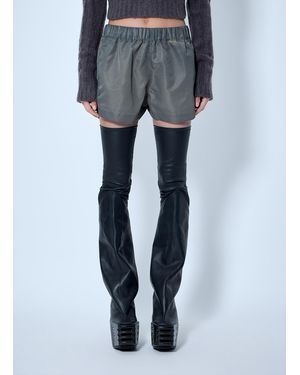 Rick Owens Elasticated Waist Shorts - Blue