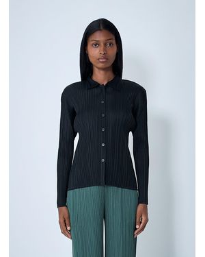Pleats Please Issey Miyake Pleated Shirt - Blue