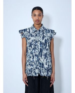 Limi Feu Sleeveless Blouson - Blue