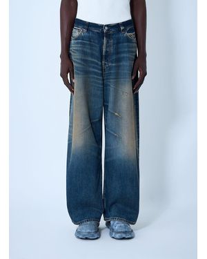 Acne Studios Distressed Five-Pocket Jeans - Blue