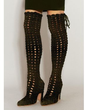 Isa Boulder Spiral Cable Boots - Black