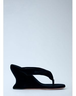 Balenciaga Gaeta Wedge Thong Sandals - Blue
