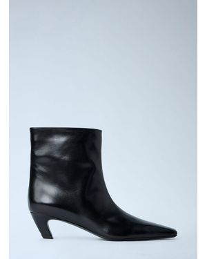 KHAITE Arizona Ankle Boots - Black