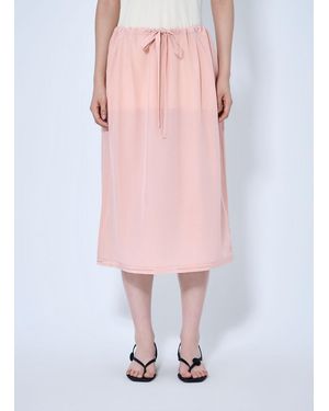 TOTEME Fluid Silk Skirt - Pink