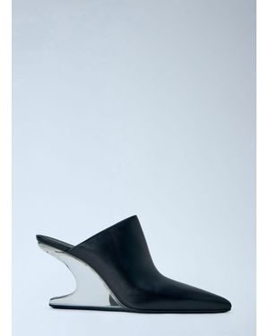 Rick Owens Cantilever 8 Sabot Sharp Mules - Blue