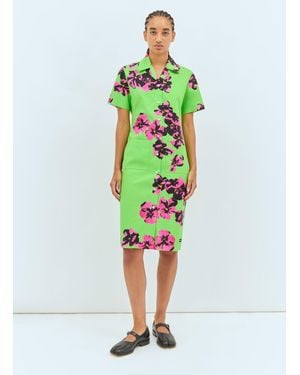 Miu Miu Midi Shirt Dress - Green