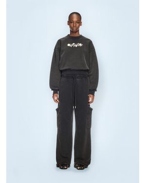 Off-White c/o Virgil Abloh Bookish Rose Sweatshirt - Blue