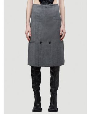 Vetements Tailored Pencil Skirt - Grey