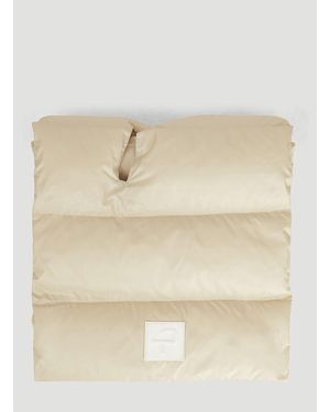 Common Leisure Puffer Blanket Scarf - Natural